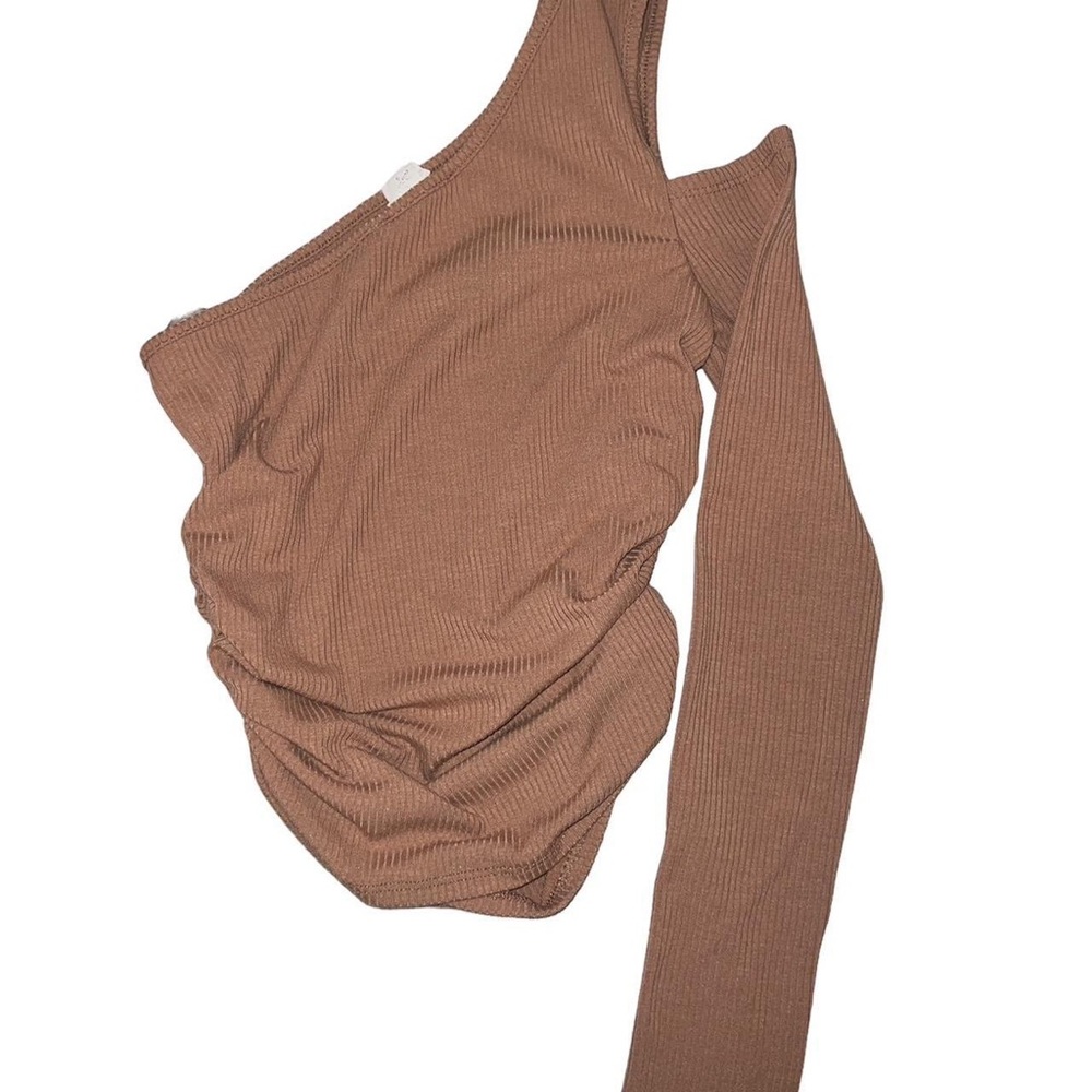 Brown crop top